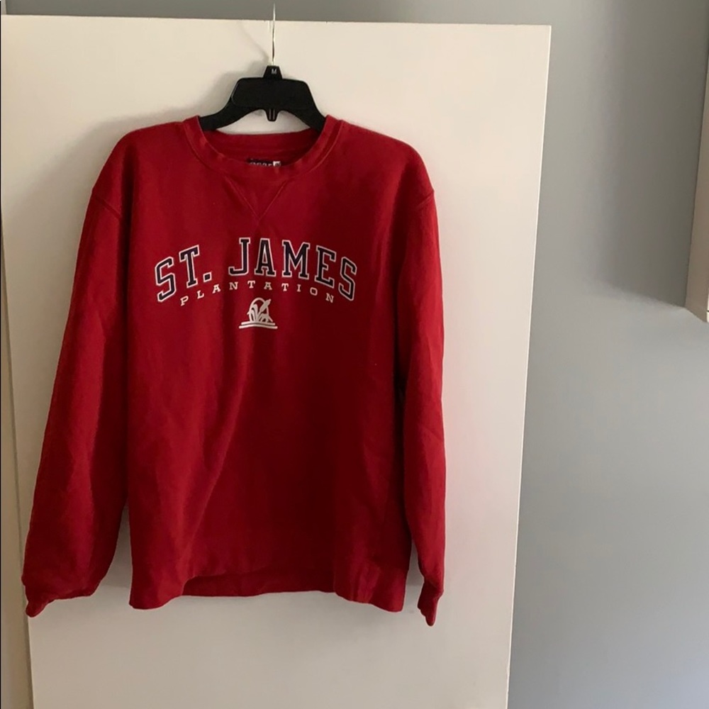 Red sweatshirt